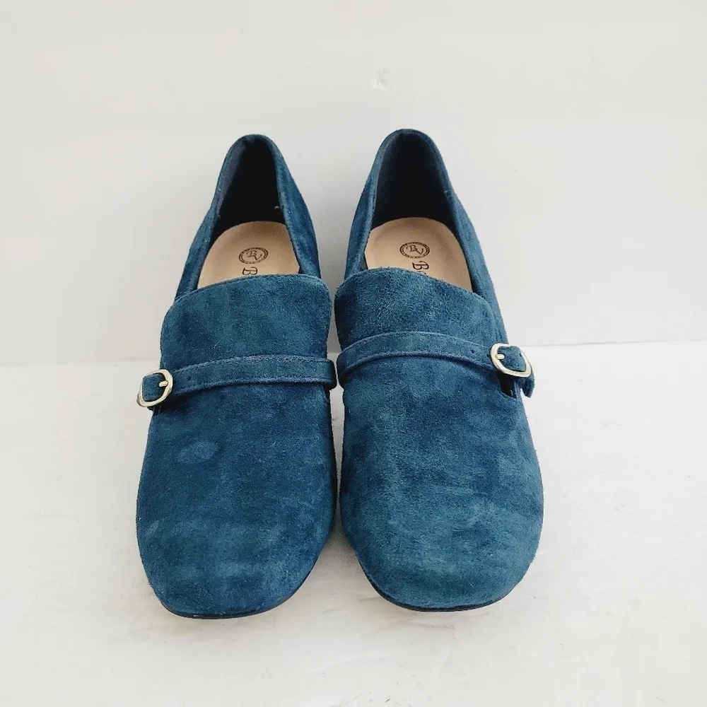 New Bella Vita Ashton Pump Navy Suede Leather, Size 7,5